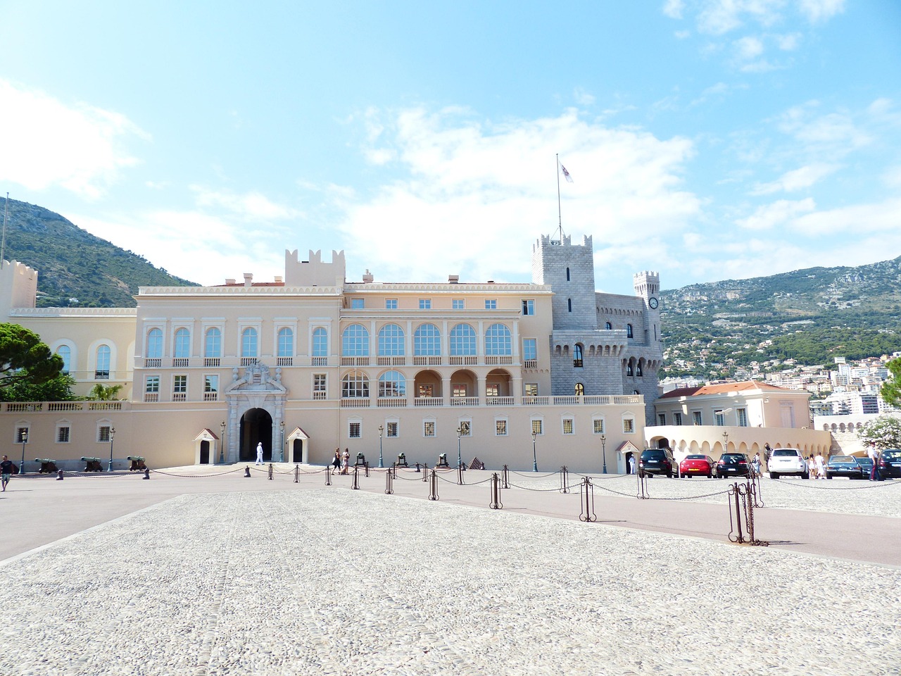 The Prince’s Palace overlooking Monaco-Ville